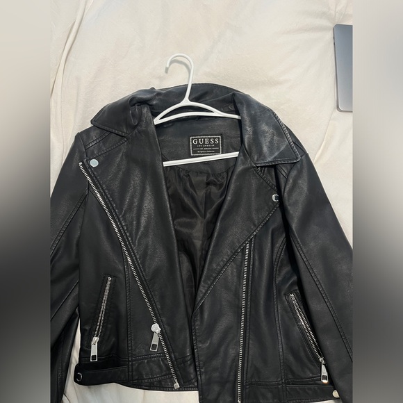 Guess Faux Leather Moto Jacket - Picture 2 of 4